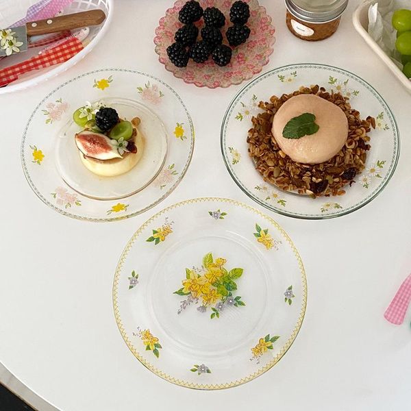 dishes & plates pastoral transparent retro dessert plate ceramic cake tray salad breakfast dinner meal wedding party tableware 1pc
dishes & plates pastoral transparent retro dessert plate ceramic cake tray salad breakfast dinner meal wedding party tableware 1pc