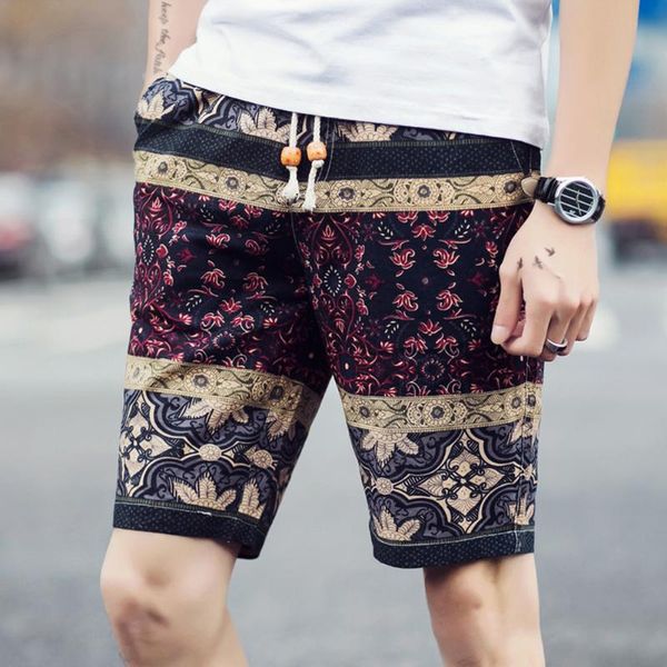 knee length loose pants casual floral printed quick dry men shorts summer beach breathable linen fitness jogger men's, White;black
knee length loose pants casual floral printed quick dry men shorts summer beach breathable linen fitness jogger men's, White;black