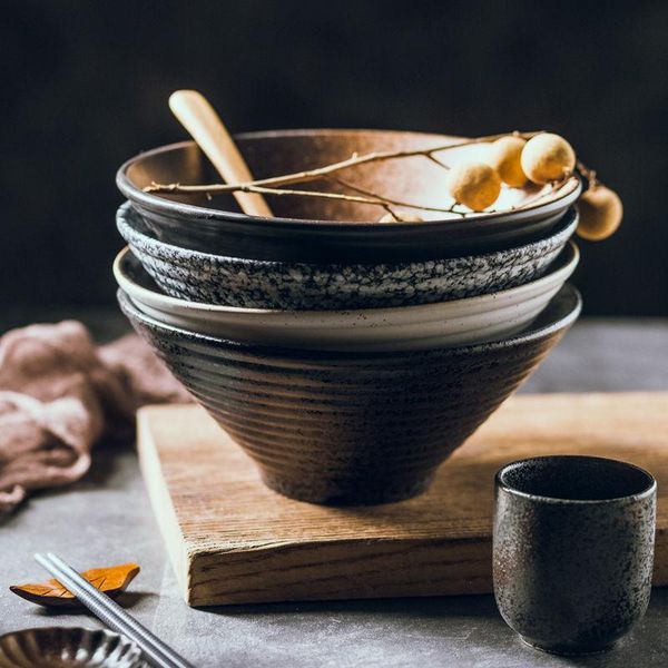 party favor japanese ramen bowl ceramic noodle bamboo hat household large rice soup retro tableware set
party favor japanese ramen bowl ceramic noodle bamboo hat household large rice soup retro tableware set