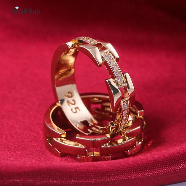 wedding rings visisap punk style inlaid zircon couple fashion simple unique fine ring for women rose gold colour hand jewelry b2916, Slivery;golden
wedding rings visisap punk style inlaid zircon couple fashion simple unique fine ring for women rose gold colour hand jewelry b2916, Slivery;golden