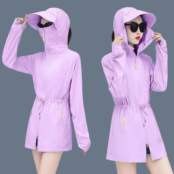 women's jackets 2021 women jacket summer thin hooded sunscreen coat loose outdoor cycling breathable sun protection clothing, Black;brown
women's jackets 2021 women jacket summer thin hooded sunscreen coat loose outdoor cycling breathable sun protection clothing, Black;brown