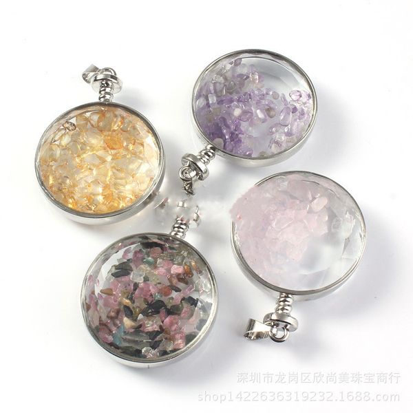 chakra healing crystal wishing bottle pendants necklace for womens girls tumbled rock wicca tumble stone reiki energy pendant, Silver
chakra healing crystal wishing bottle pendants necklace for womens girls tumbled rock wicca tumble stone reiki energy pendant, Silver
