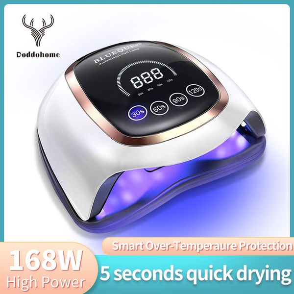 doddohome 168w led uv with automatic sensor and 4 timers. suitable for all gel polished painting nail drying lamp
doddohome 168w led uv with automatic sensor and 4 timers. suitable for all gel polished painting nail drying lamp