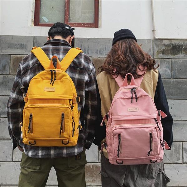 backpack men bag women bags schoolbag male travel college student bookbag zipper