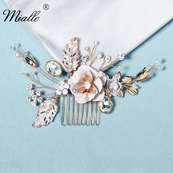 hair clips & barrettes miallo bridal wedding accessories leaf flower crystal combs for women jewelry party bride headpiece gift, Golden;silver
hair clips & barrettes miallo bridal wedding accessories leaf flower crystal combs for women jewelry party bride headpiece gift, Golden;silver