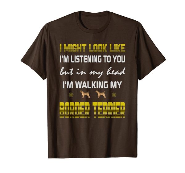 i might look like, i walking my border terrier dog gift mom t-shirt, White;black
i might look like, i walking my border terrier dog gift mom t-shirt, White;black
