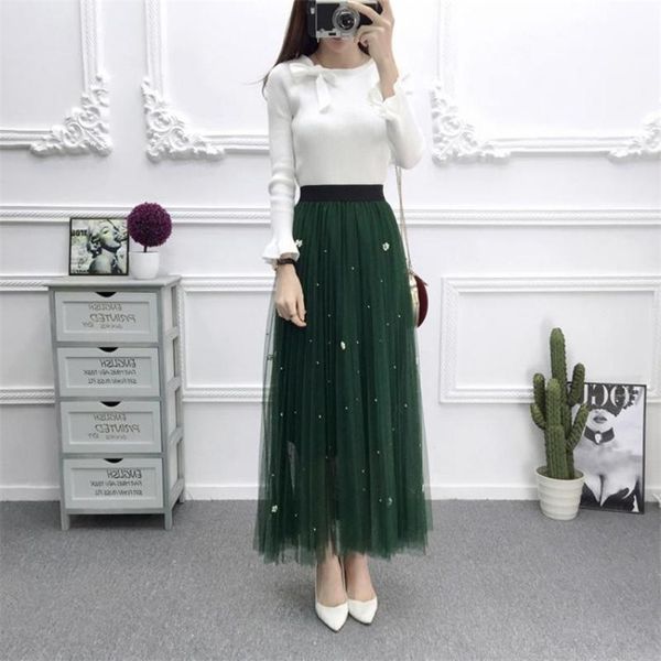 summer korean elastic high waist slim simple sweet mesh skirt all-match casual women a-line long 210527, Black
summer korean elastic high waist slim simple sweet mesh skirt all-match casual women a-line long 210527, Black