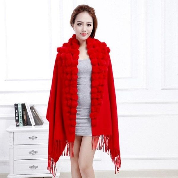 scarves ywairsun eur and american spring autumn wool cashmere shawl real fur triangle ball mom gift scarf fashionwarm poncho, Blue;gray
scarves ywairsun eur and american spring autumn wool cashmere shawl real fur triangle ball mom gift scarf fashionwarm poncho, Blue;gray