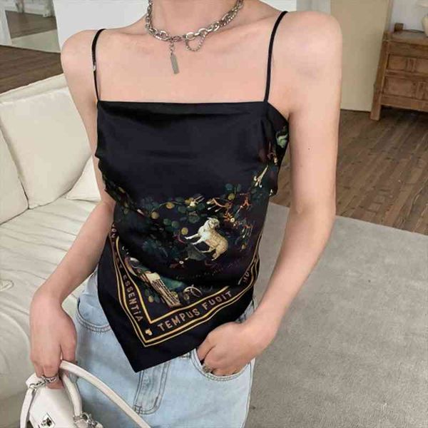 irregular retro camisole womens camis short color crop vest summer print up backless wrap bust, White
irregular retro camisole womens camis short color crop vest summer print up backless wrap bust, White