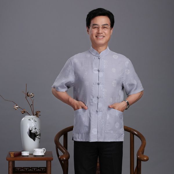 tang suit shirt mens chinese style traditional casual shirts men kung fu uniform linen t-shirt mandarin collar short sleeve 210524, White;black
tang suit shirt mens chinese style traditional casual shirts men kung fu uniform linen t-shirt mandarin collar short sleeve 210524, White;black