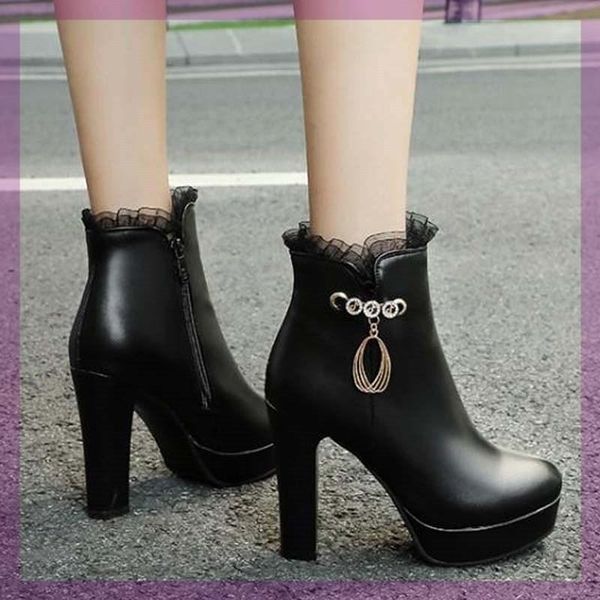 dress shoes foot 2021 versatile spring and autumn single boots women's korean white high heeled, Black
dress shoes foot 2021 versatile spring and autumn single boots women's korean white high heeled, Black