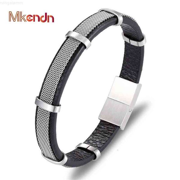 mkendn new fashion watch-band charm leather bracelet with stainless steel magnetic clasp femme homme jewelry, Red;brown
mkendn new fashion watch-band charm leather bracelet with stainless steel magnetic clasp femme homme jewelry, Red;brown