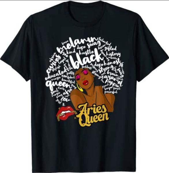 aries queen african american woman t-shirt april birthday gift for black queen, White;black
aries queen african american woman t-shirt april birthday gift for black queen, White;black