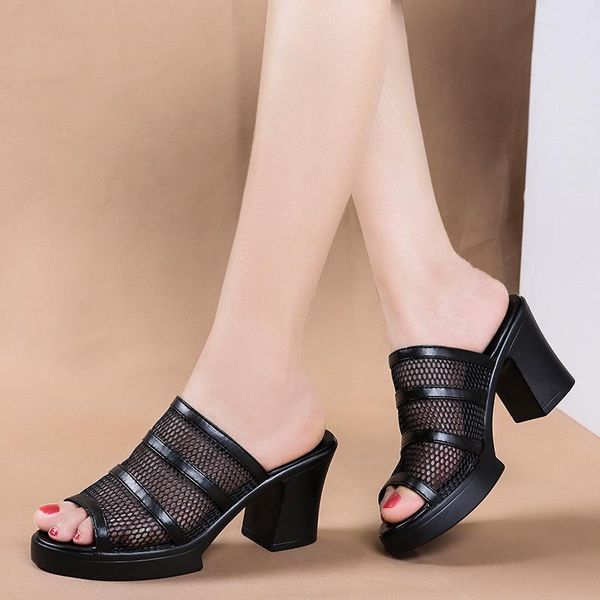 summer black sandals women shoes fashion high heels party woman square heel 6cm yx2301
summer black sandals women shoes fashion high heels party woman square heel 6cm yx2301