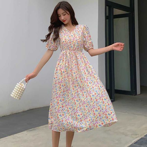 summer women french style vintage boho chiffon dress puff sleeve casual elegant floral print fashion 210526, Black;gray
summer women french style vintage boho chiffon dress puff sleeve casual elegant floral print fashion 210526, Black;gray