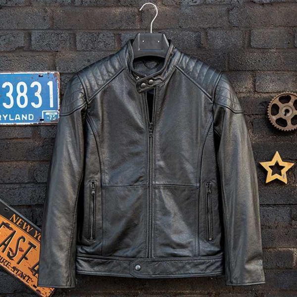 men's leather & faux autumn genuine jacket men cowhide motorcycle clothing fashion youth style black stand collar slim fit short winter
men's leather & faux autumn genuine jacket men cowhide motorcycle clothing fashion youth style black stand collar slim fit short winter