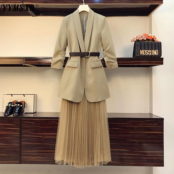 two piece dress l-4xl plus size women's 2021 spring and autumn loose fold-sleeved ladies blazer + fashionable long mesh skirt two-piece, White
two piece dress l-4xl plus size women's 2021 spring and autumn loose fold-sleeved ladies blazer + fashionable long mesh skirt two-piece, White