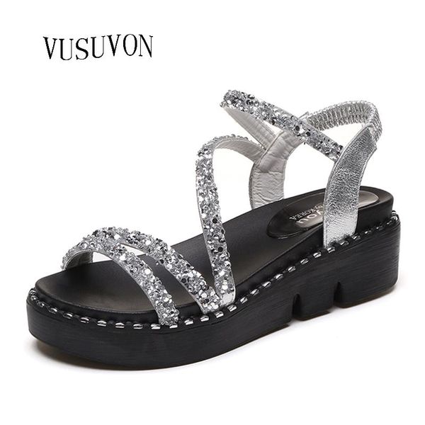 dress shoes 2021 sandals women high heel wedge platform ladies black silver glitter bling fashion peep toe summer 
dress shoes 2021 sandals women high heel wedge platform ladies black silver glitter bling fashion peep toe summer