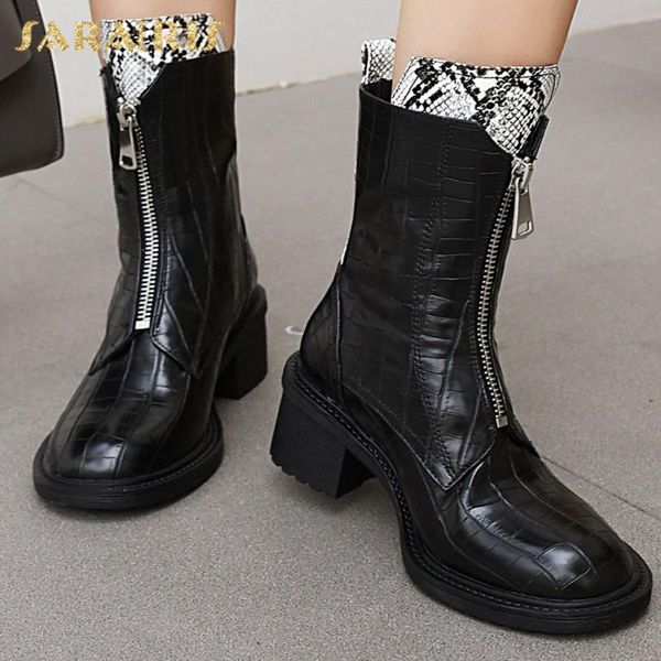 boots sarairis 2021 square heels winter shoes woman fashion brand design zipper motorcycles female, Black
boots sarairis 2021 square heels winter shoes woman fashion brand design zipper motorcycles female, Black