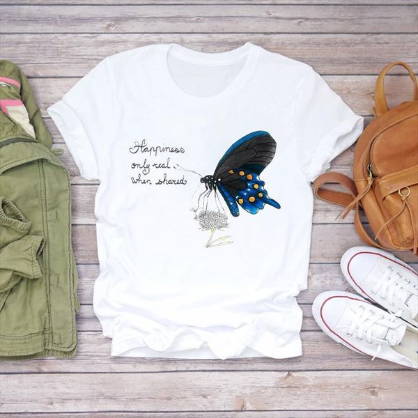 men watercolor butterfly casual t shirt 90s printing fashion print lady mens graphic ladies female tee, White;black
men watercolor butterfly casual t shirt 90s printing fashion print lady mens graphic ladies female tee, White;black