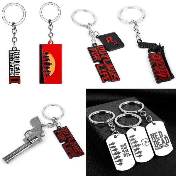 red dead redemption 2 keyring key chain rockstar game gun metal key ring holder men car women bag keychain chaveiro jewelry, Silver
red dead redemption 2 keyring key chain rockstar game gun metal key ring holder men car women bag keychain chaveiro jewelry, Silver