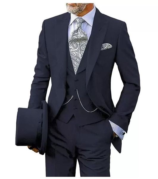 men's suits & blazers solid color slim fit suit jacket 3-piece business groom tuxedo wedding formal, White;black
men's suits & blazers solid color slim fit suit jacket 3-piece business groom tuxedo wedding formal, White;black