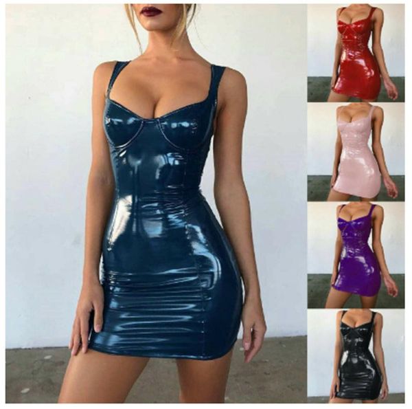 casual dresses women leotard mini dress leather push up sleeveless backless bodycon solid color pencil sundress for party club cocktail, Black;gray
casual dresses women leotard mini dress leather push up sleeveless backless bodycon solid color pencil sundress for party club cocktail, Black;gray