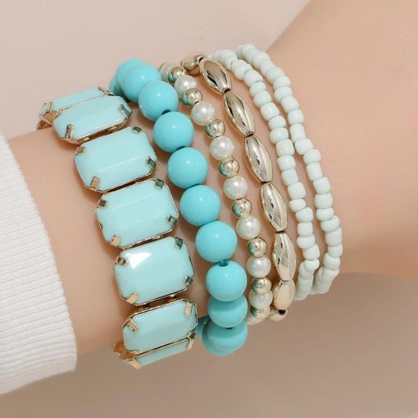 beaded, strands diezi bohemian ethnic imitation pearl strand bracelet sets for women girls sweet multilayer korean acrylic ccb beads, Black
beaded, strands diezi bohemian ethnic imitation pearl strand bracelet sets for women girls sweet multilayer korean acrylic ccb beads, Black
