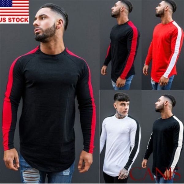 Tops Fashion T-shirt 2021 Spring Menswear Men's Slim Personality Color Matching Pullover Leisure Long Sleeve, White
Tops Fashion T-shirt 2021 Spring Menswear Men's Slim Personality Color Matching Pullover Leisure Long Sleeve, White