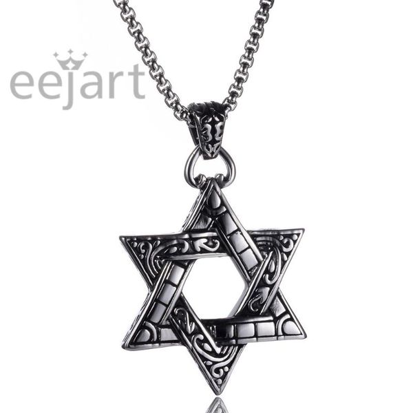 pendant necklaces men's stainless steel hexagram necklace, Silver
pendant necklaces men's stainless steel hexagram necklace, Silver