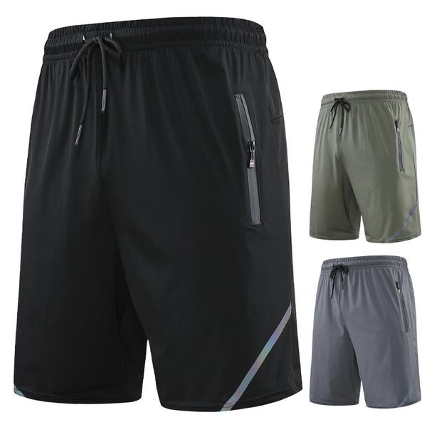running shorts men gym reflective strip zipper pocket sport five pants quick dry 2021 summer fitness male training short, Black;blue
running shorts men gym reflective strip zipper pocket sport five pants quick dry 2021 summer fitness male training short, Black;blue