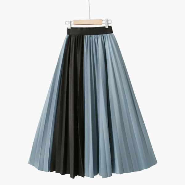 korean elastic high waist solid women skirts spring color retro leated midi skirt autumn winter pleated femme, Black
korean elastic high waist solid women skirts spring color retro leated midi skirt autumn winter pleated femme, Black