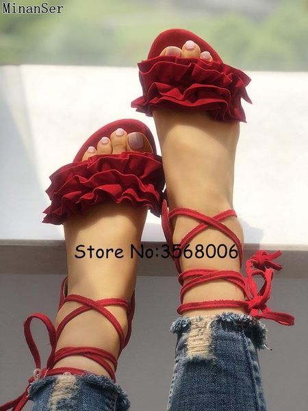 black red suede tassel embellished tie up lady flats sandals open toe italy brand style gladiator casual shoes big size
black red suede tassel embellished tie up lady flats sandals open toe italy brand style gladiator casual shoes big size