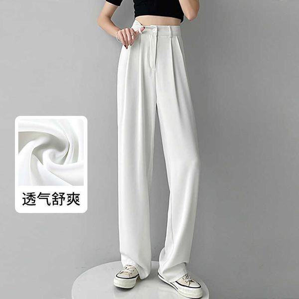 white suit pants women's summer thin straight tube show large size fat mm high waist down casual floor dragging wide leg, Black;white
white suit pants women's summer thin straight tube show large size fat mm high waist down casual floor dragging wide leg, Black;white