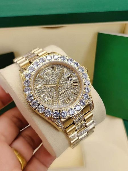 2021 mens watch 43mm full stainless steel automatic movement mechanical wristwatch diamond iced out watches fashion party gifts sports man w, Slivery;brown
2021 mens watch 43mm full stainless steel automatic movement mechanical wristwatch diamond iced out watches fashion party gifts sports man w, Slivery;brown