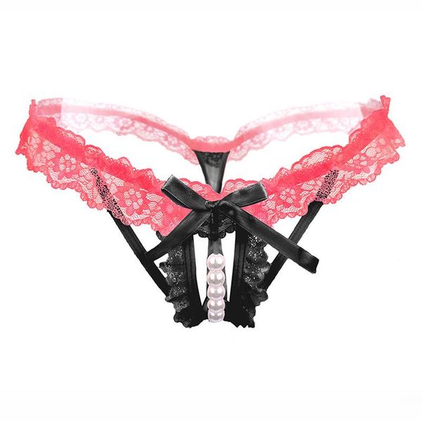 women's panties fashion erotic lingerie women transparent lace bow underwear pearls open crotch thong temptation g-string, Black;pink
women's panties fashion erotic lingerie women transparent lace bow underwear pearls open crotch thong temptation g-string, Black;pink