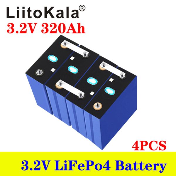 4pcs liitokala 3.2v 320ah lifepo4 diy battery 12v 24v rechargeable cell for electric car rv solar energy storage system
4pcs liitokala 3.2v 320ah lifepo4 diy battery 12v 24v rechargeable cell for electric car rv solar energy storage system