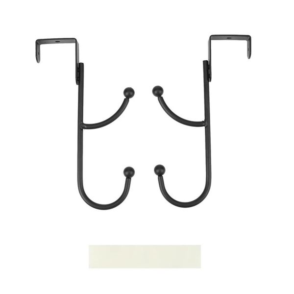 hooks & rails decorative over door double hook storage organizer rack for coats, hoodies, hats, scarves, purses, leashes
hooks & rails decorative over door double hook storage organizer rack for coats, hoodies, hats, scarves, purses, leashes