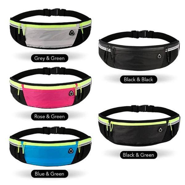outdoor fitness belt bag men women waterproof running waist waistpack with earphone jack reflective strips elastic strap bags
outdoor fitness belt bag men women waterproof running waist waistpack with earphone jack reflective strips elastic strap bags