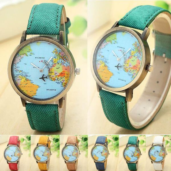 wristwatches mini world fashion quartz watch men map airplane travel around the women leather dress wrist watches#5, Slivery;brown
wristwatches mini world fashion quartz watch men map airplane travel around the women leather dress wrist watches#5, Slivery;brown