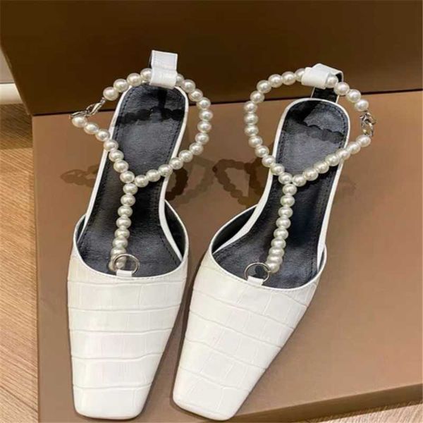 sandals pearl chain decorat pumps crocodile pattern single shoes ankle strap spring square toe leather high hell women, Black
sandals pearl chain decorat pumps crocodile pattern single shoes ankle strap spring square toe leather high hell women, Black
