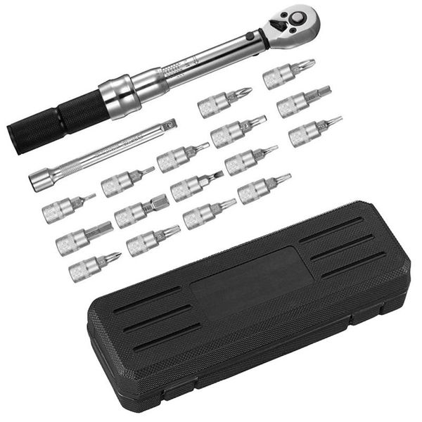 hand tools 18pcs torque wrench bicycle 1/4 inch 2-20 nm repair tool adapter bike part 
hand tools 18pcs torque wrench bicycle 1/4 inch 2-20 nm repair tool adapter bike part