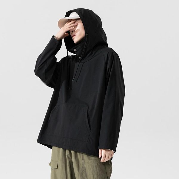 men's jackets mens high street jacket fashion pullover windbreaker men casual hooded coats male loose big pocket outerwear 5xl, Black;brown
men's jackets mens high street jacket fashion pullover windbreaker men casual hooded coats male loose big pocket outerwear 5xl, Black;brown