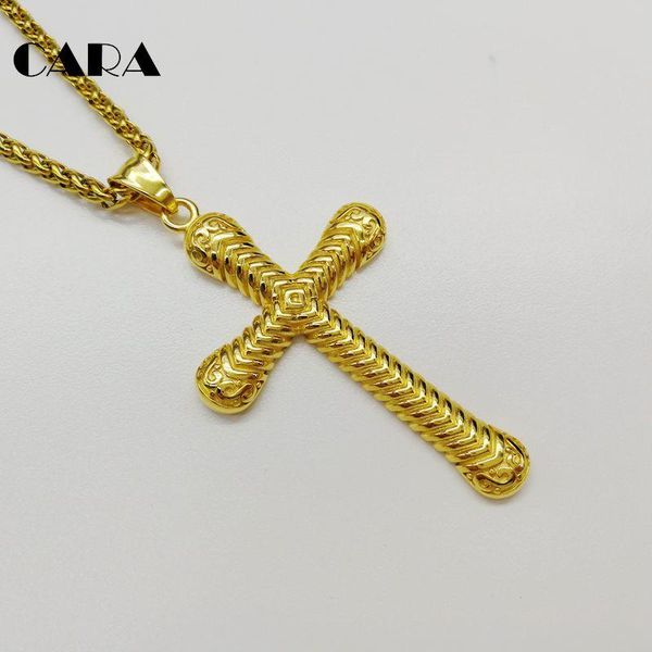 pendant necklaces 2021 316l stainless steel spiral carved cross necklace mens stylish hip hop punk fashion cara0492, Silver
pendant necklaces 2021 316l stainless steel spiral carved cross necklace mens stylish hip hop punk fashion cara0492, Silver