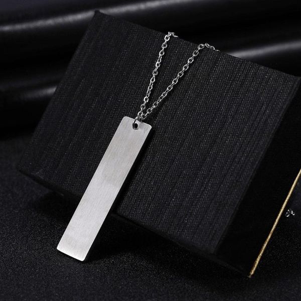 pendant necklaces european and american retro stainless steel necklace fashion letter lettering life long, Silver
pendant necklaces european and american retro stainless steel necklace fashion letter lettering life long, Silver