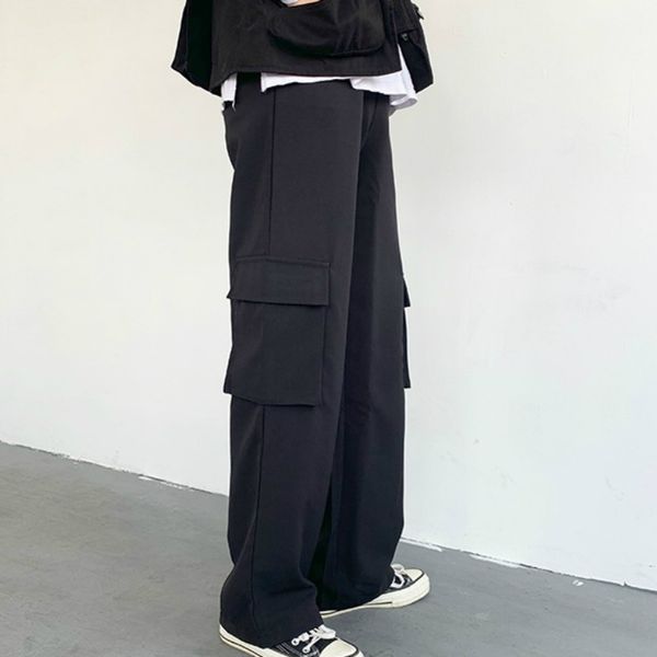 Casual Pants Men Summer Breathable Chic Cargo Trousers Retro Pockets Loose Mens Korean Style All-match Hip-hop New Harajuku Ins, Black
Casual Pants Men Summer Breathable Chic Cargo Trousers Retro Pockets Loose Mens Korean Style All-match Hip-hop New Harajuku Ins, Black