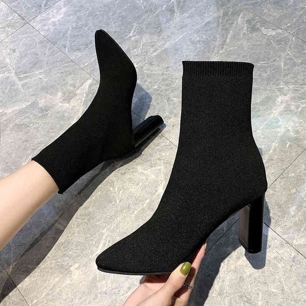 dress shoes simple fashion stretching stockings women's boots high heels tightly knit thin women pointed to autumn and winter naked th8, Black
dress shoes simple fashion stretching stockings women's boots high heels tightly knit thin women pointed to autumn and winter naked th8, Black