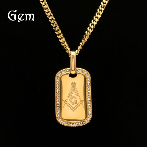 men's and women's hip hop ag arc army brand diamond edge gilded asonry dog tag pendant exquisite stainles
men's and women's hip hop ag arc army brand diamond edge gilded asonry dog tag pendant exquisite stainles