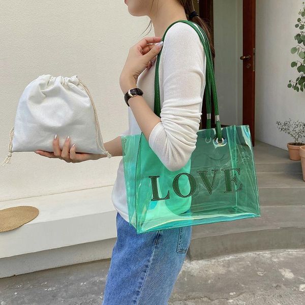 shoulder bags 2021 women summer love print pvc transparent bag clear drawstring jelly composite set female beach travel handbag 
shoulder bags 2021 women summer love print pvc transparent bag clear drawstring jelly composite set female beach travel handbag