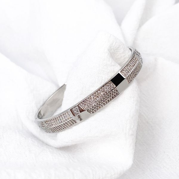 eternity snowflake unique silver bangle stainless steel prong setting zircon iced out bracelet for women personalised design love charm jewe, Black
eternity snowflake unique silver bangle stainless steel prong setting zircon iced out bracelet for women personalised design love charm jewe, Black